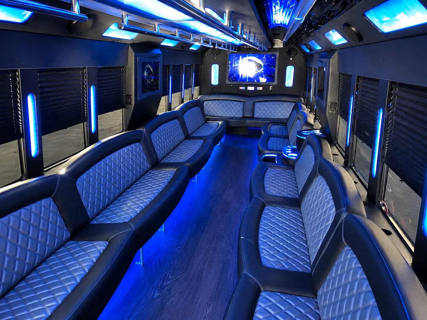 party bus rentals to mystic lake amphitheater from eden prairie