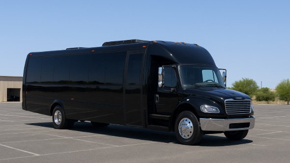 Exterior of Charter Bus Company Eden Prairie's 15 Passenger Minibus in Eden Prairie