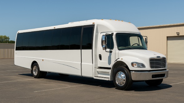 Exterior of Charter Bus Company Eden Prairie's 25 Passenger Mini bus in Eden Prairie