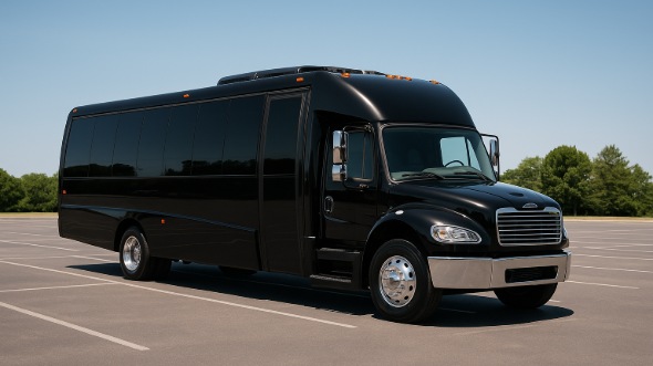 Exterior of Charter Bus Company Eden Prairie's 35 Passenger Minibus in Eden Prairie