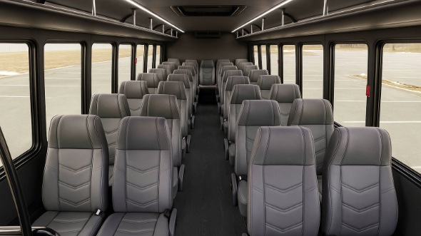 eden prairie 18 passenger minibus inside