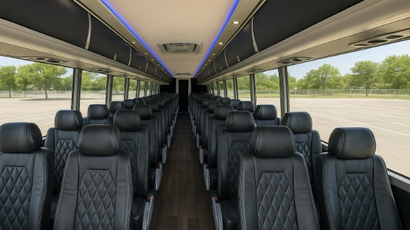 eden prairie 50 passenger charter bus inside