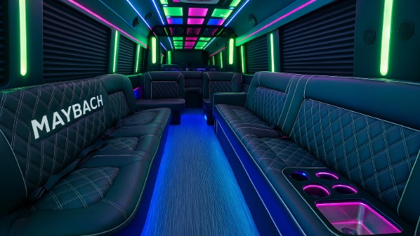 eden prairie party bus rental interior